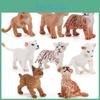 Action Lion Tiger Figure Cartoon Model Toy Decoration Children Ornament Gifts