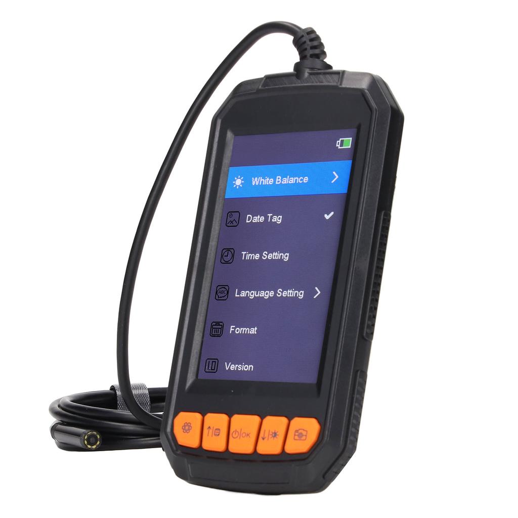 4.3in Display Screen Industrial Endoscope 5.5mm Lens 2MP Inspection Camera with Battery