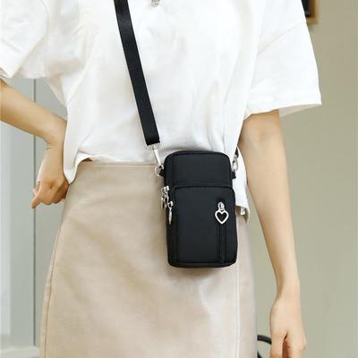 2025 Women's Crossbody Mobile Phone Bag: Mini Cloth Purse, Vertical Hanging, Portable Wrist Coin Purse for Summer