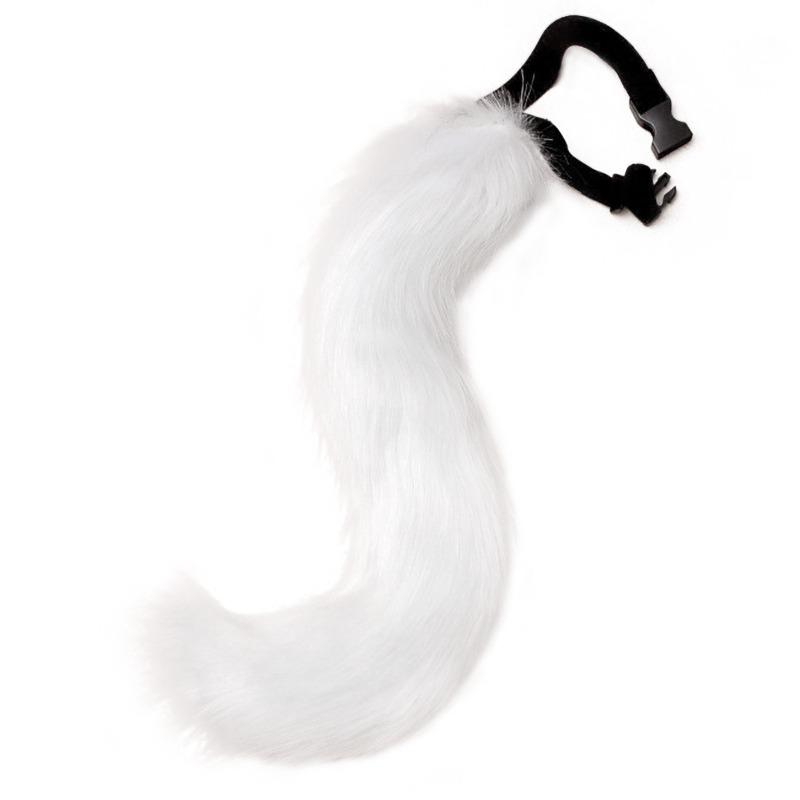 Bendable Plush Cat Tail Cosplay Accessory Anime Animal Tail Costume Prop for Parties