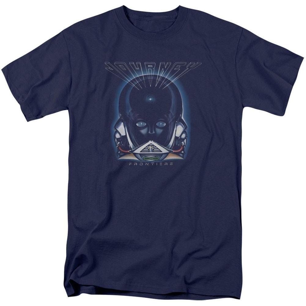 Men s Journey Frontiers Cover T-shirt Small Blue 2XL