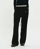 KIRSH Collection String Cut-Off Wide Slacks [Black]