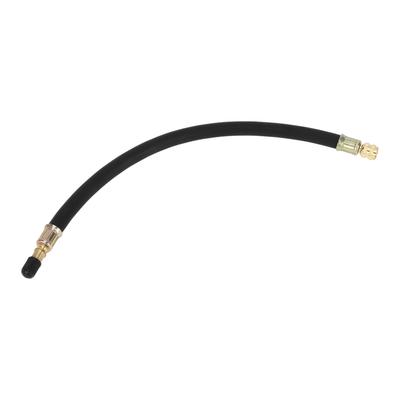 A ABSOPRO Tire Valve Stem Air Inflation Adapter Durable 300mm Long Tire Valve Extension Rubber Black