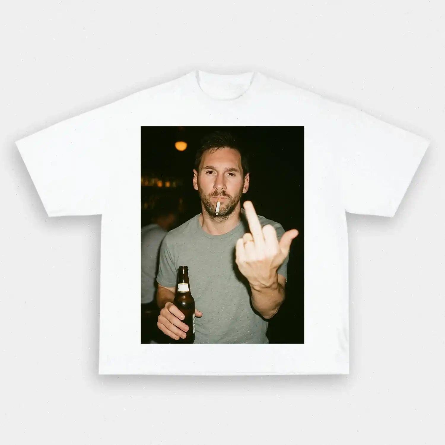 

Messi After Hours Funny 100 Cotton Breathable Neutral 2026 Summer New Oneck Short Sleeved Mens OutdoorHipHop Tshirt Fan Gift 4XL
