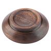 Plateau à fruits en bois de couleur foncée unie, plateau de service rond pour aliments, plat pour thé, dessert, gâteau (7,5 cm)