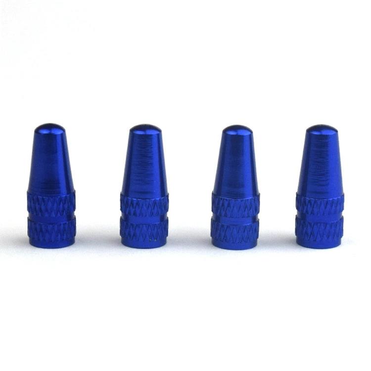 4PCS French Valve Caps CNC Bicycle Aluminum Valve Caps Colored Valve Covers Valve Stems 1