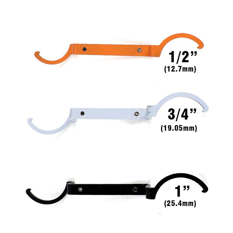 

1 Набор ключей для блокировки кабелепровода Инструмент для гайки против ослабления S-образный ключ из легированной стали для ремонта автомобилей, грузовиков, водопроводных труб