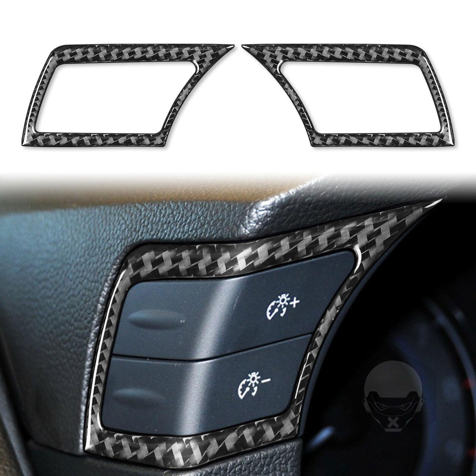 Carbon Fiber Cruise Control Button Frame Cover Trim For Infiniti G25 G35 G37 Q60