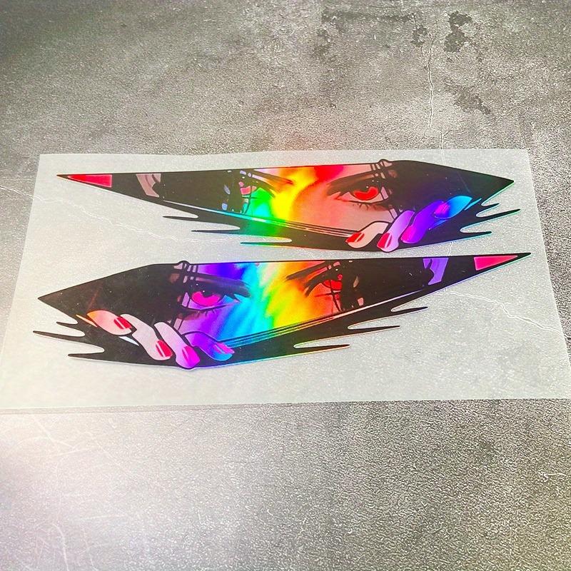 1Pair JDM Anime Motorcycle Stickers Waterproof for Motorbike Fuel Tank Side Panels DIY Scooter Helmet Box Durable Vinyl Decals