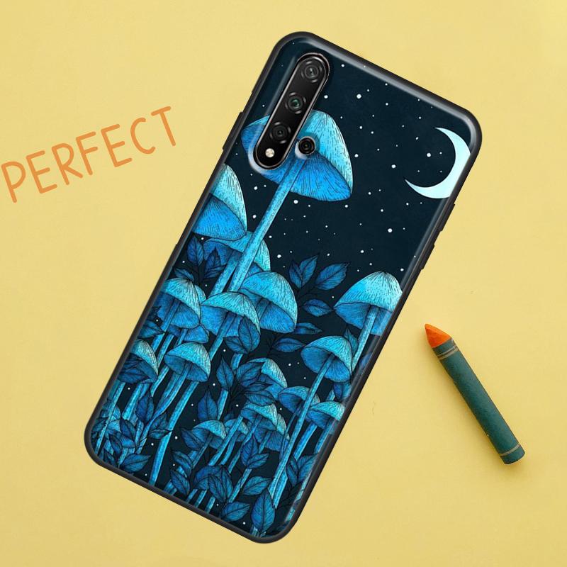 Seltsame Trippy Pilz Hülle für Huawei Nova 10 9 SE 5T Y90 Y70 Y60 Y61 Nova 3i 7i 8i 11i P20 P40 P30 Lite P60 Pro
