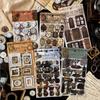1pc/6pc Bronze Museum Series Stickers Retro Handmade Bookkeeping Materials Decorative Stickers Industrial Style Steampunk Style
