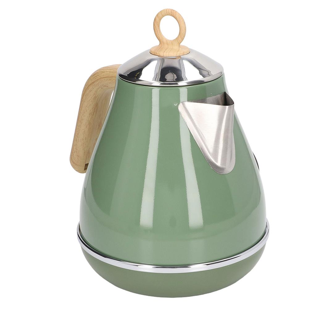 1.7L Electric Kettle Retro Wood Grain Dry Boil   Home Electric Kettle with Temperature Display