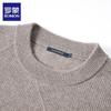 Luomeng Men's Round Neck Pullover Cashmere Sweater