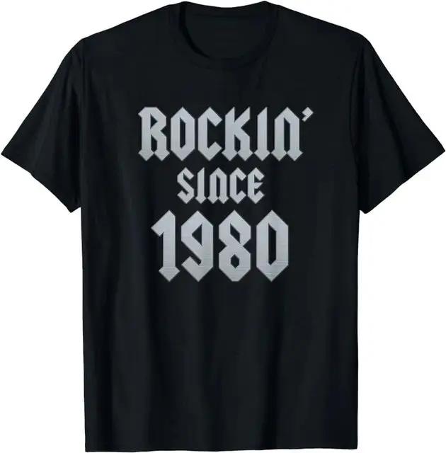 Men's Summer 43 Years Classic 1980 Printed Pattern Limited Edition T-shirt Retro Best Birthday Gift Fashion Large Men's T-shirt