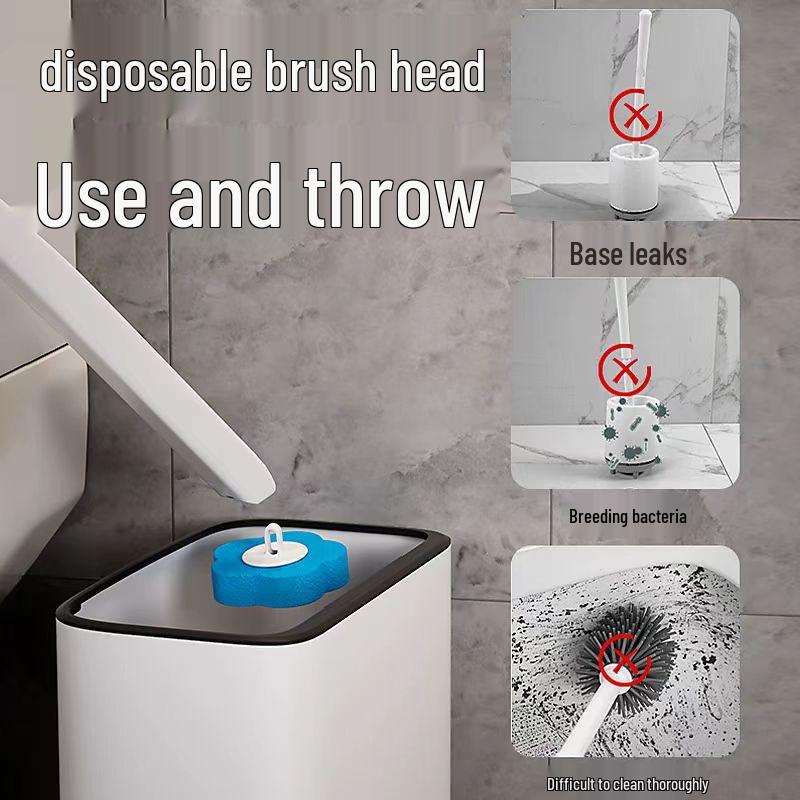 Reise-Essentials: Tragbare Einweg-Toilettenreinigerbürste mit Schaum