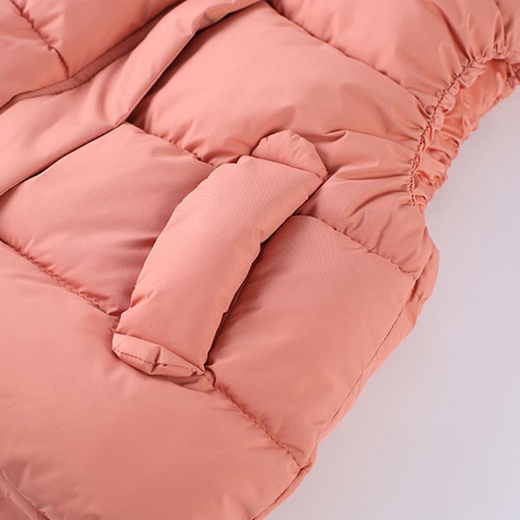 Kinder 2-teiliges Set - Einfarbiger Mantel mit Tasche