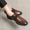 Casual Large Size 48 Men's Business Leather Shoes One Pedal Young Loafers Men