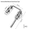 Sliding Door Latch Lock Zinc Alloy 90 180 Degree Rotatable Anti-Theft Universal for Patio Balcony Home Safety Guard