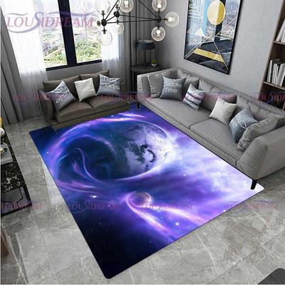 Moderní obývací pokoj Planeta Koberec Prostor Neon Galaxy Prostor Koberec Domov Dětská Ložnice Noční Prostor Koberec Podložka Podložka k narozeninám