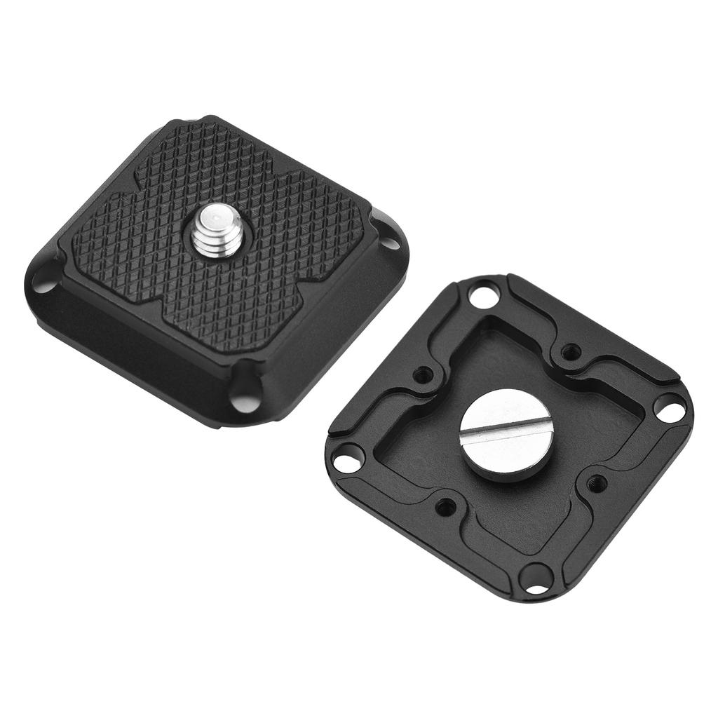 Aluminum Alloy Quick Release Plate Clamp Adapter with QR Plate 1 4 Inch Screw Connector Built in Bubble Levels for with