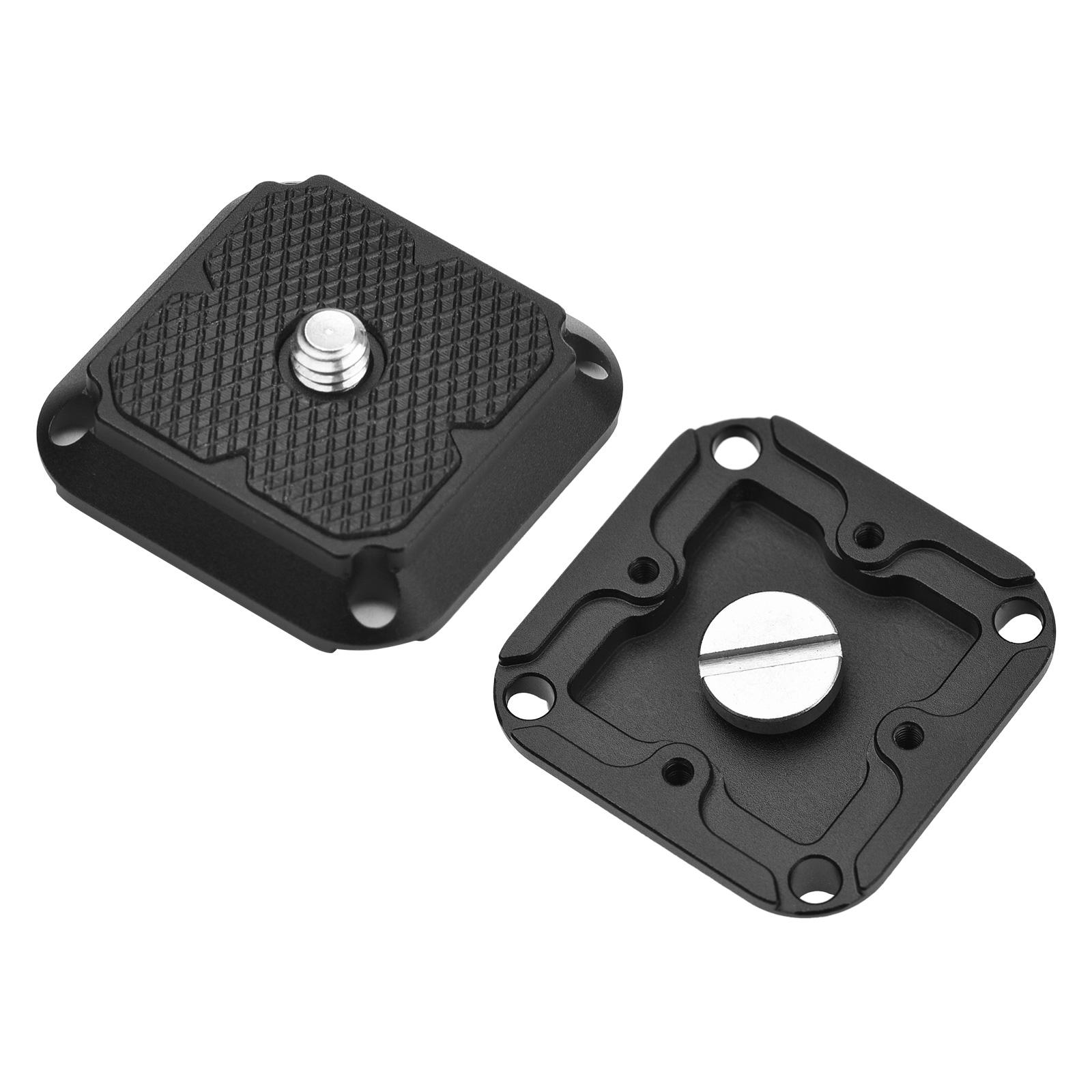 

Aluminum Alloy Quick Release Plate Clamp Adapter with QR Plate 1 4 Inch Screw Connector Built in Bubble Levels for with чёрный