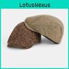 Retro Style Ladies Beret With Polyester Fabric And Short Brim For Casual Autumn Wear