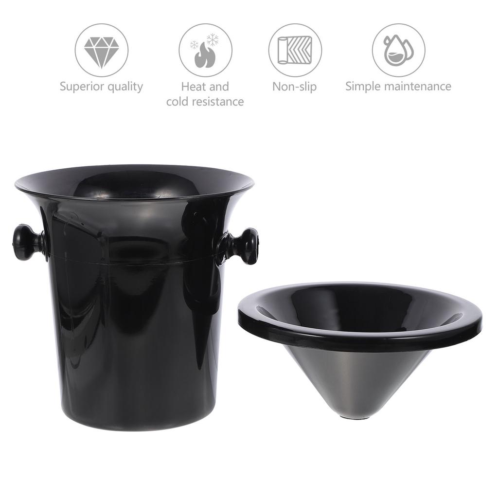3 Pcs Filters Spit Barrel Creative Tasting Spittoon Drinks Bucket Plastic Round Dump Baby