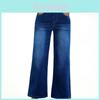 Denim Pants High Waist Stretch Yoga Wide Leg Trousers For Women Autumn