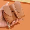 Pu Leather Baby Elephant Coin Purse Women'S Bag Pendant Creative Card Holder Storage Lipstick Envelope Zipper Money Bag