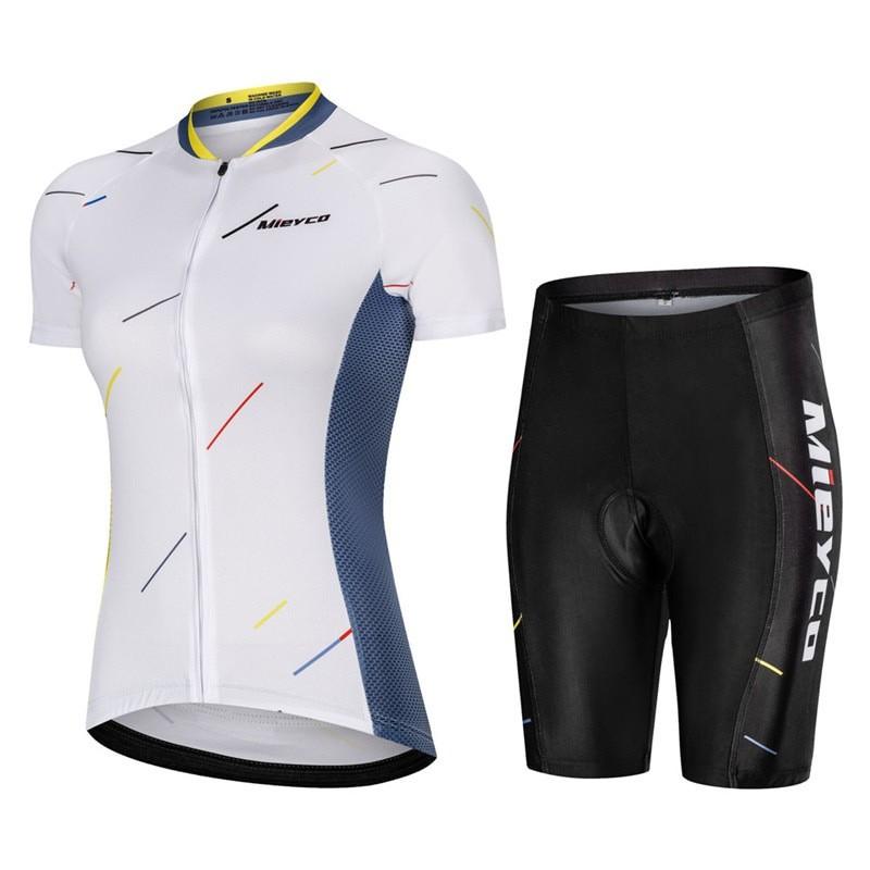 Damen Fahrradtrikot Atmungsaktiv Schnelltrocknend Mountainbike Rennrad Bekleidung Outdoor Sportbekleidung