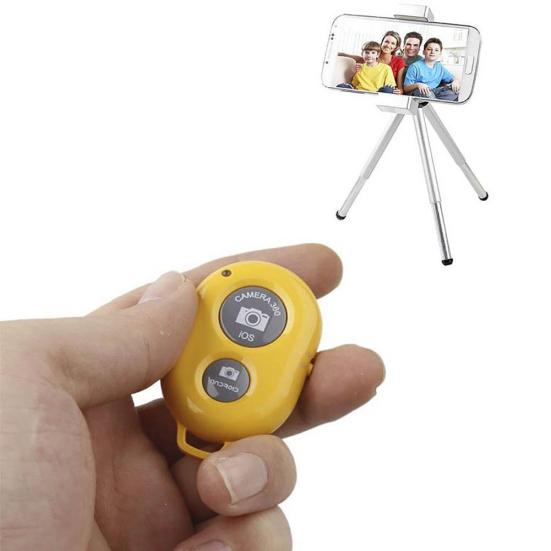 Wireless Bluetooth-compatible Camera Selfie Shutter for Remote Control Mobile Phone Monopod