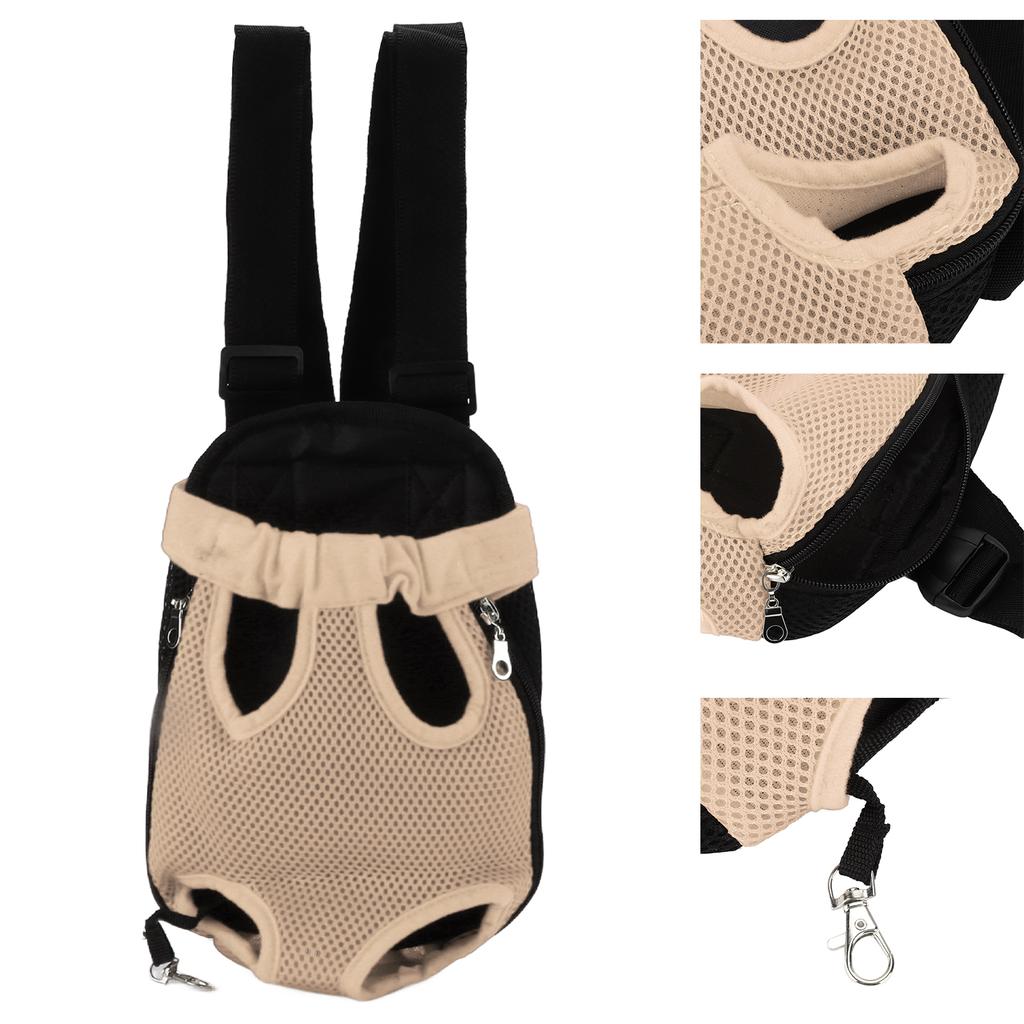 Haustier Brustrucksack Atmungsaktiv Tragbar Haustier Front Katze Hunde Tragerucksack für Wandern Reisen Fahrrad