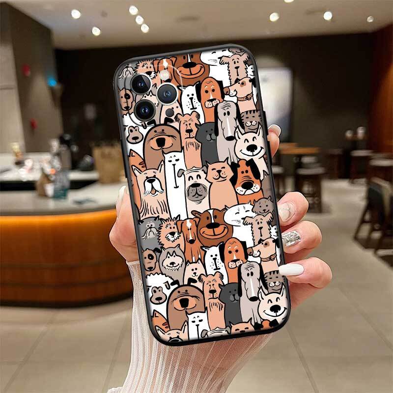 Cartoon Cute DOG Phone Case for Motorola Edge 60 60s 70 G86 G56 G54 E14 G04S G45 G54 G64 X30 X40 X50 S30 S50 Pro Power Tylus