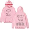 Weezer Band Tour 2026 Hooide Moda Uomo Donna Hip Hop Felpe con Cappuccio alla Moda Manica Lunga Abbigliamento Oversize Casual Felpa con Cappuccio