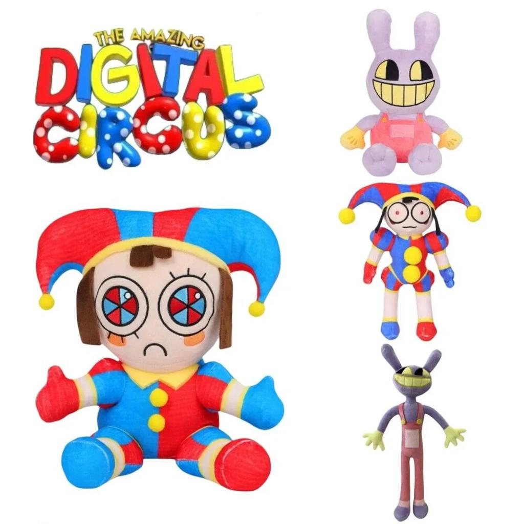 New The Amazing Digital Circus Pomni Jax Plush Toy Anime Cute Theater Rabbit Doll StuffedCartoon Clown Christmas Kids Gifts