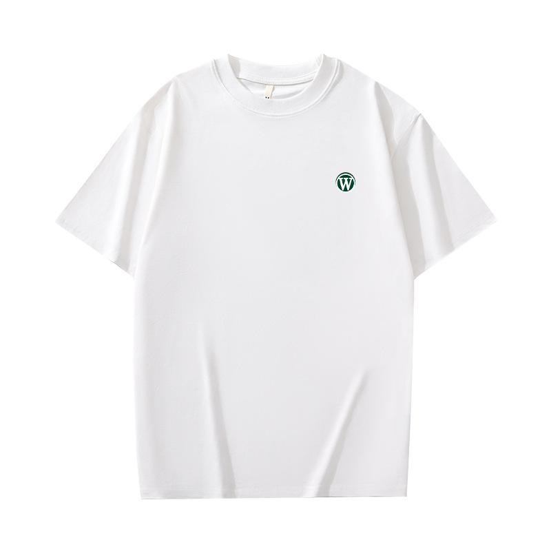 Simple T-shirt Men's Summer Trendy Printed Round Neck Shirt Cotton Short Sleeved Loose Trendy Breathable T-shirts