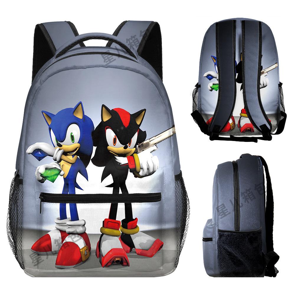 School Bag Elementary School Student Animation Backpack Cartoon School Bag 3D Digital Color Printing Oxford Cloth Backpack