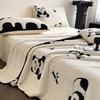 Cationic blanket solid color autumn and winter plush blanket office lunch break blanket warm home