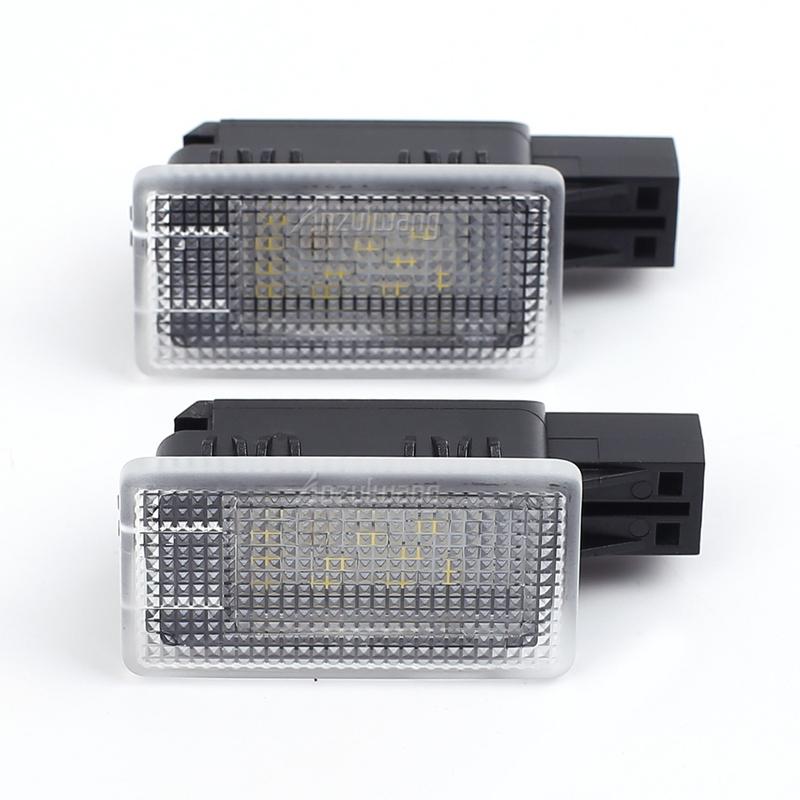 For Volvo V40 V40CC V60 S60 S80 XC40 XC60 XC90 2Pcs Car LED Courtesy Trunk Boot Light Footwell Welcome Door Lamp Boot Lamp