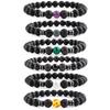 Sieben Chakra 8mm Steinperlen Yoga Armband