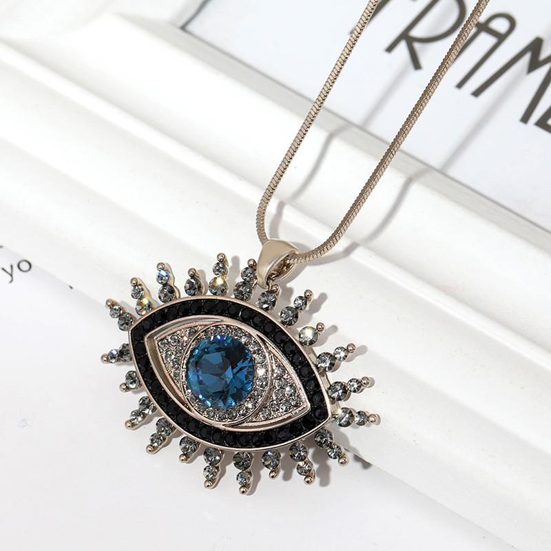 

Long Necklace Stunning With Devil Eye Design In Durable Titanium Steel Material For Women New Demon Eyes A