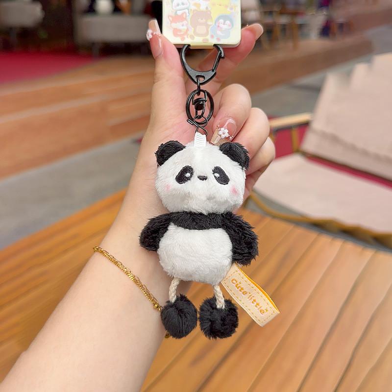Duck Rabbit Penguin Bear Plush Animal Keychain Backpack Pendant Gift Decoration