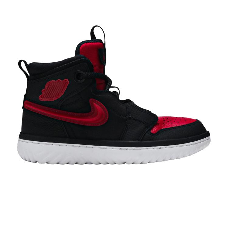 Jordan 1 High React Black Noble Red 43