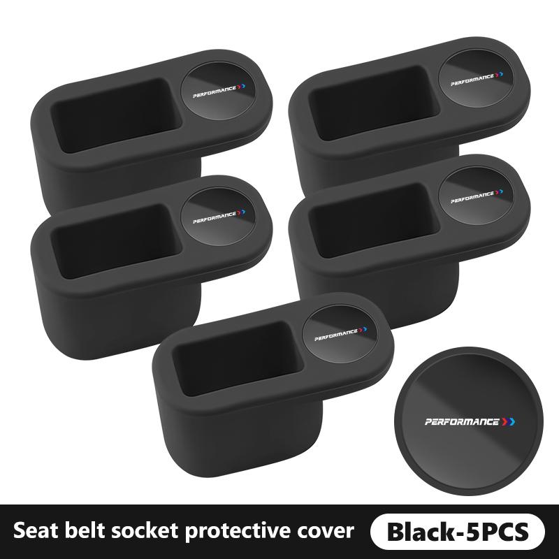 Car Seat Belt Buckle Anchor Socket Anti-Collision Protection Cover For BMW Performance M Alpina E71 E83 F30 M6 F01 F20 X1 X2 X3 H1