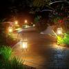 Outdoor Solar Lantern Lights Waterproof 2-Pack for Garden Patio