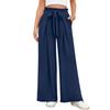 Women High Waist Pleated Loose Wide Leg Casual Summer Long Pants