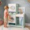 Machine à laver enfant en bois - GINGER HOME - 3 en 1 lave/sèche/évier - Tambour rotatif - Bois écologique