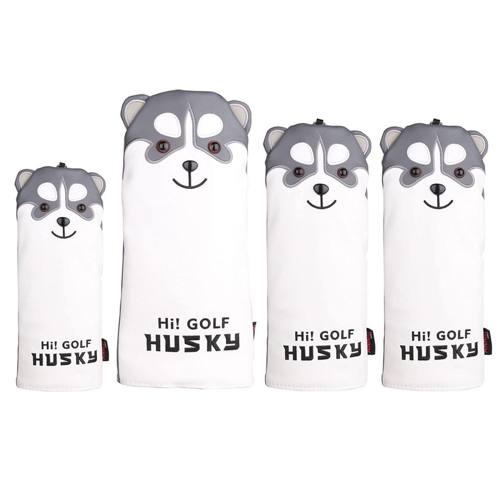 Set of 4 waterproof golf including one for two for woods and one for with conversion Features include and headcovers, driver, (FW), utility/UT, tag.