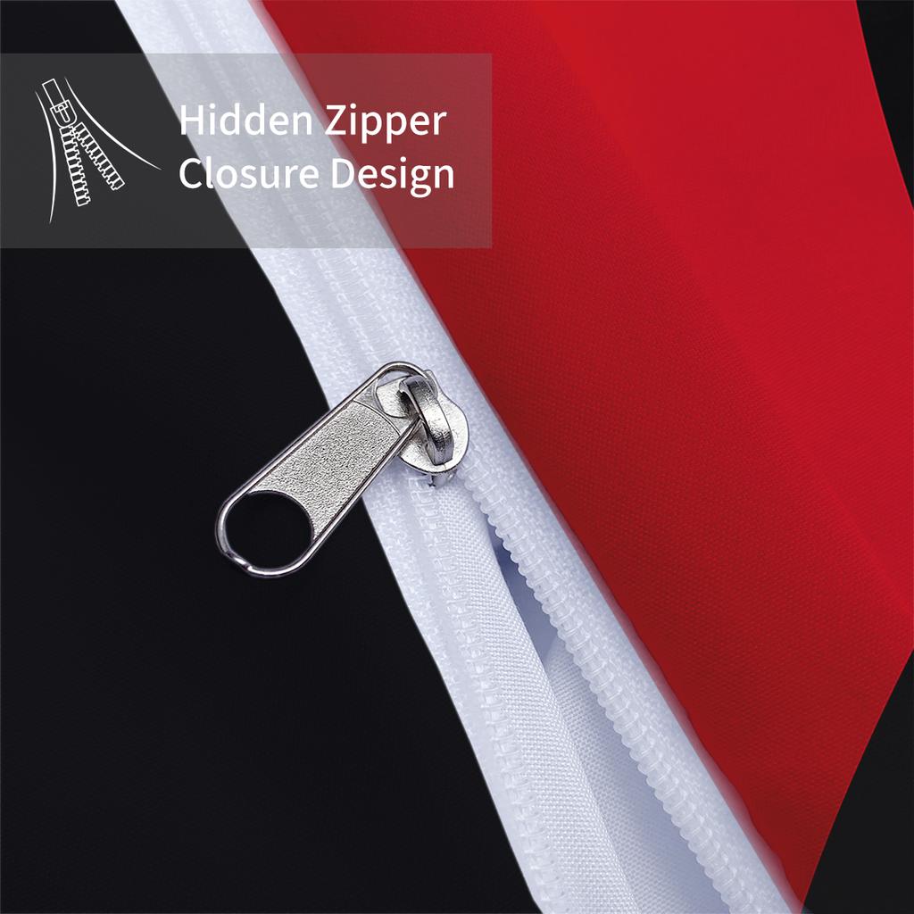 3-piece Set, Red and Black ME and YOU Letters Pattern Printed Bedding Set, for Bedroom, Hotels, Queen, King, Double Bed