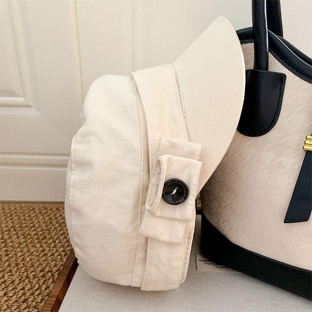 Cotton Flat Cap Cloth Retro Painter Hat Casual Equestrian Hat  Travel
